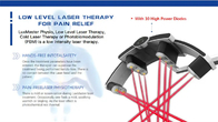 Cold Low Level Laser Arthritis Treatment Machine Multifunction Physiotherapy