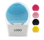 Private Label Usb Recharge Waterproof Vibrating Silicone Waterproof Face Cleansing Brush Electric Facial