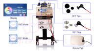 0.3Mhz Tecar Therapy Machine  In Physiotherapy Rehabilitation