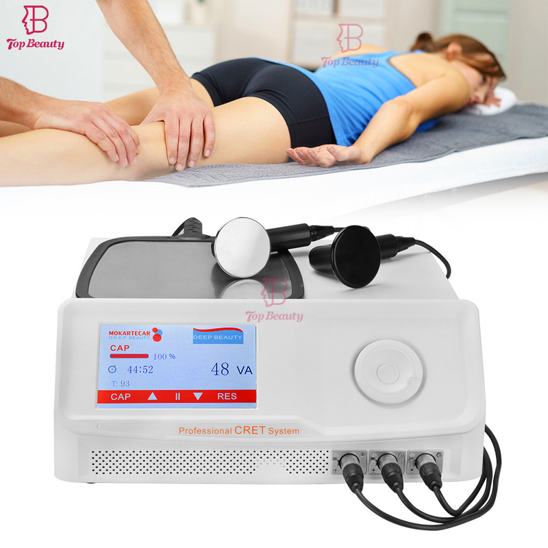 0.5Mhz Class II Tecar Therapy Machine Round Electodes Rectangle Type