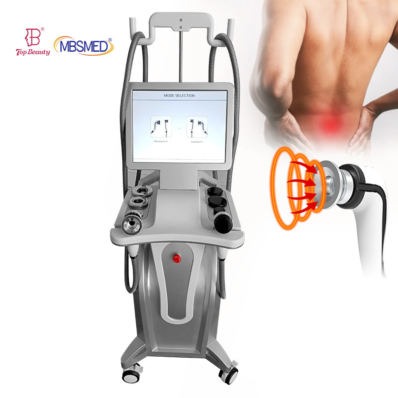 448khz Tecar Therapy Machine Vacuum Cet Ret RF Monopolar Pain Relief Human Pets Physiotherapy