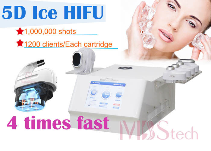 No Pain Single Handle HIFU RF Machine For Neck Throat 1000000 Shots